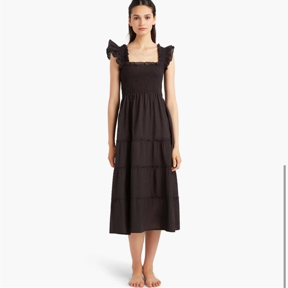 Hill House Home - Sheer Black Swiss Dot Ellie Nap Dress